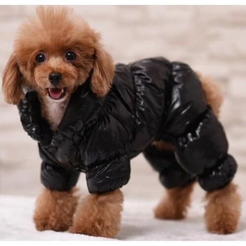 XS-2XLWinter warm Dog coat winter thick warm Pet clothes large dog jacket pet dog four feet warm clothing thick coat down jacket