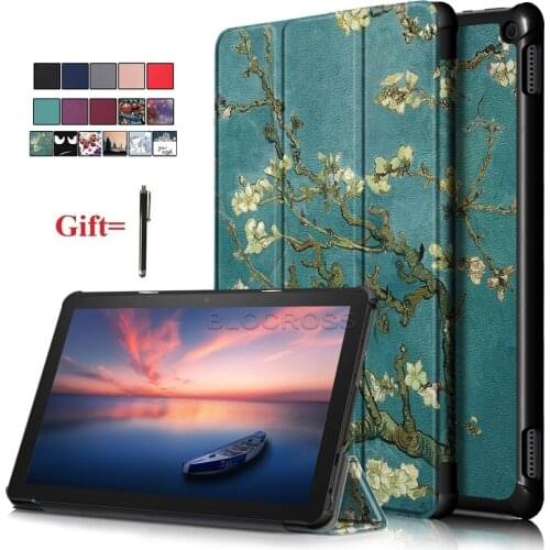 Ultra Slim Case for Kindle Fire HD 10 Case 2021 11th Generation Tablet Coque Fire HD10 HD 10 Plus Smart Magnetic Funda with Pen