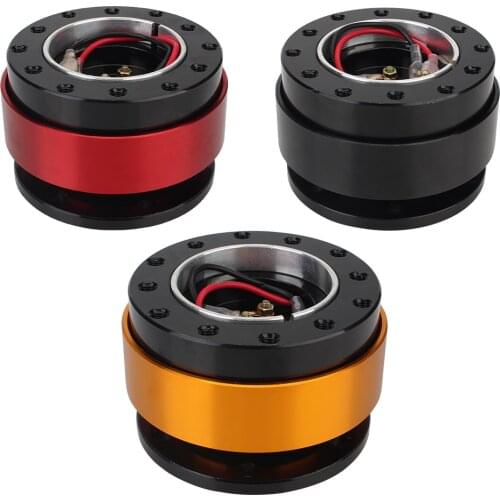 Aluminum Universal Car Accessories Anti-theft Car Auto Quick Release Steering Wheel Snap Off 6 Hole Hub Adapter Boss Kit