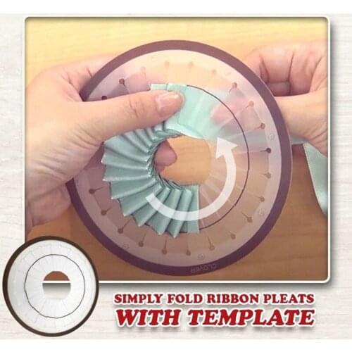 DIY Rosette Maker Without Pin Handmade Ribbon Flower Decor Making Tool Easy Badge Button Maker DIY Rosette Brooch Kit