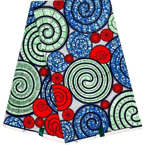 High Quality Sewing Material For Dress By The Yards 100%Soft Veritble Wax Original Ankara African Printed Cotton Fabric SP 1752