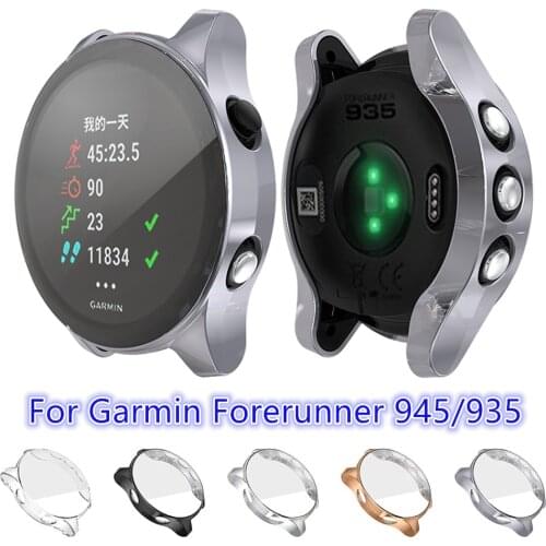 Screen Protector Cover Case For Garmin Forerunner 935 945 Protective Shell Sleeve Soft TPU Bumper For Forerunner 945 935 Watch