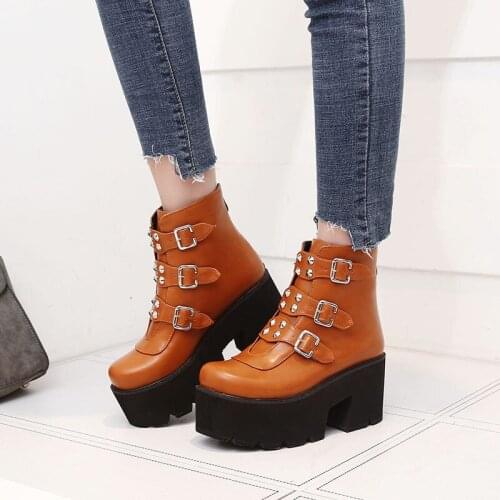 2020 Autumn Winter Casual Western Cowboy Ankle Boots Women Snake Cowgirl Booties Short Cossacks Botas High Heels Shoes 2020