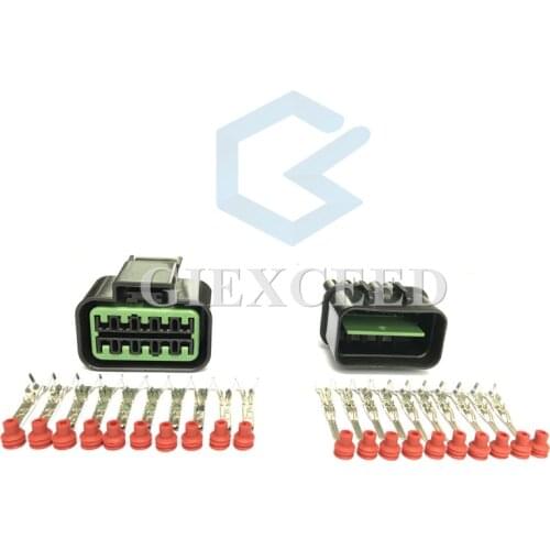 10 Pin PB625-10027 PB621-10020 Automotive Connector Female Male Waterproof Light Socket For Cars