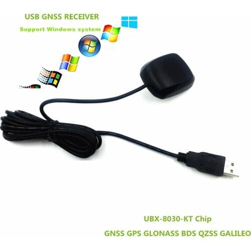 10PCS FLASH USB gps receiver GNSS GLONASS receiver module antenna, 8030 Chip GNSS BDS receiver replace BU353S4,0183NMEA 5V