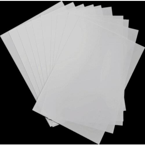 Inkjet Printable Transparent Film Shrink Fun Paper 10pc White Shrink Art Plastic for Ink Jet Printer Kids Art and Craft Activity