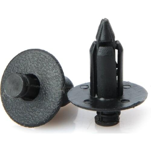 100Pcs 8mm Hole Car Fastener Plastic Rivet Bike Fairing Trim Clips For Honda Yamaha Suzuki Kawasaki Auto Fastener Car Styling