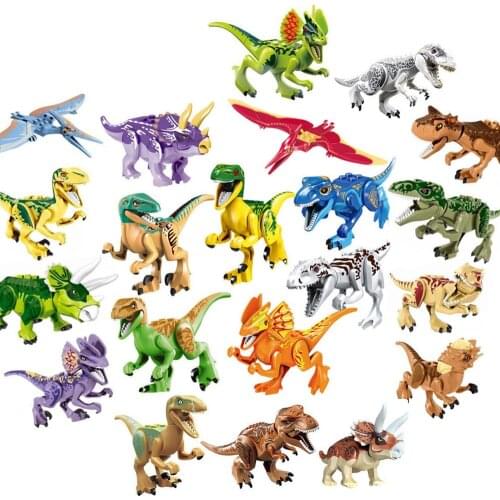 2020 Jurassic Dinosaurs World Bricks Kids Toys Juguetes Compatible Building Blocks Jurassic Park Dinosaur For Children Gifts