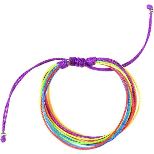 2021 LGBT Knotted Nepal Rainbow Braided A Variety Of Styles Chioce Fashion And Personalized Bracelet Suitable For Couples