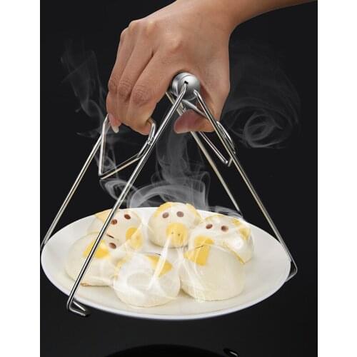 304 stainless steel lifting plate clip anti scalding bowl taking device kitchen tools gadgets bowl and dish clip