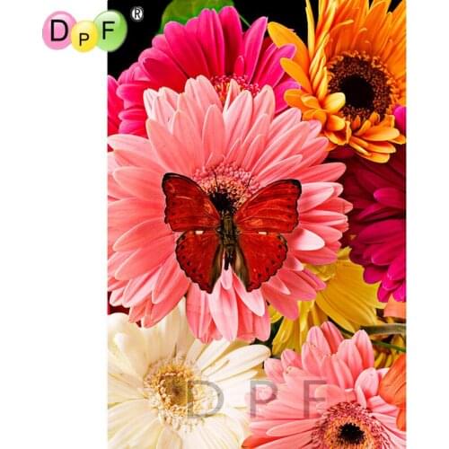 3d DIY Diamond Painting Cross Stitch color floral Diamond embroidery Needlework square full Home Decor animal pictures crafts