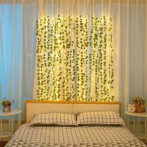 ANENG Vine String Lights 79in 20-LED Battery Powered Artificial Ivy Leaf Garland Fairy Light for Home Wedding Party Decor