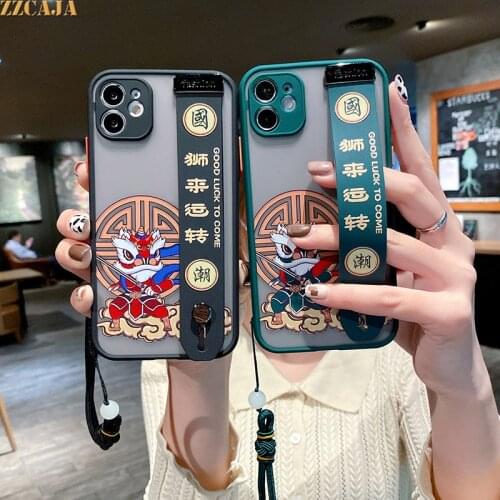 New Year Good Luck Cover For iPhone 11 Pro Max 12 mini XS XR SE 2020 8 7 6s Plus SE 2020 Case Lens Protection Kickstand Hard Bag