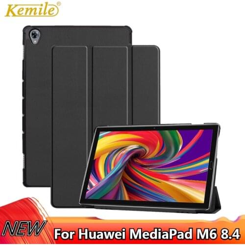Kemile Tablet Cover for Huawei Mediapad M6 8.4" funda case Slim magnetic Smart Cover For Huawei Mediapad M6 8.4 2019 tablet Case