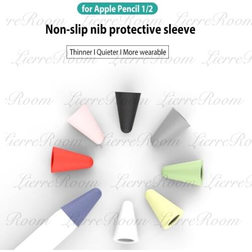 8pcs Protective Case For Apple Pencil 1 2st Pen Point Stylus Penpoint Tip Cover Silicone Protector Case For Apple Pencil2 Case