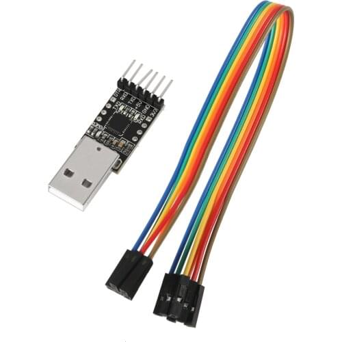 CP2102 USB 2.0 to TTL UART Module 1Pcs 6Pin Serial Converter STC Replace FT232 Adapter Module 3.3V/5V Power+Cable