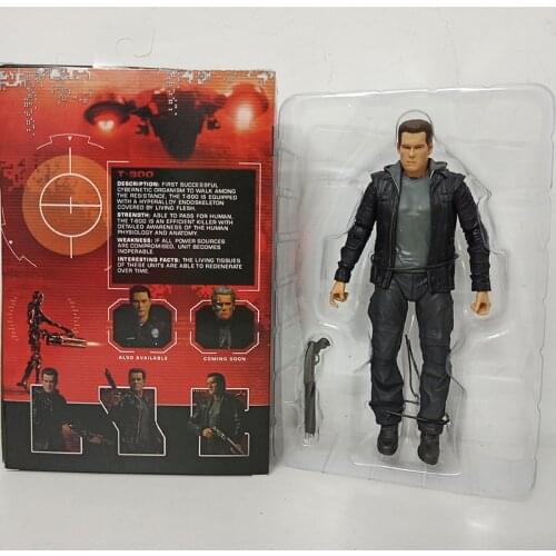 Movie Arnold Schwarzenegger Version NECA The Terminator Genisys T-800 Guardian Action Figure Collection Christmas Gift Hot 18cm