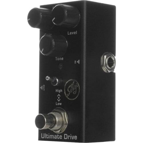 Ultimate Drive Effect Pedal for Electric Guitars with True Bypass Portable Single Guitar Pedal DC 9V Black guitar pedal