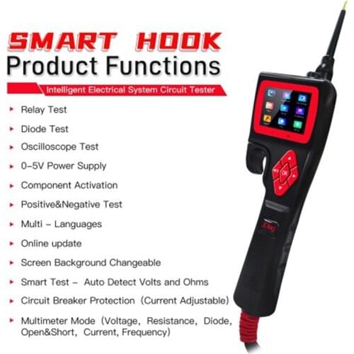Jdiag P200 Smart Hook Powerful Probe Battery Test Support Test Relay Diode Oscilloscope Free Update Online