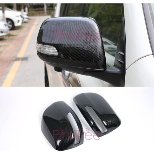 Carbon Fiber Door Mirror Cover For Toyota Land Cruiser LC 200 2012 2013 2014 2015 2016 2017 2018 Car Styling Tuning Accessories