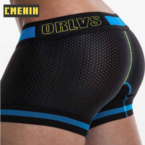 CMENIN Brand Men Underwear Boxer Mesh Boxers Sexy Boxershorts Underware Lingerie Gay Underwear Man Male Guys Underpants OR499