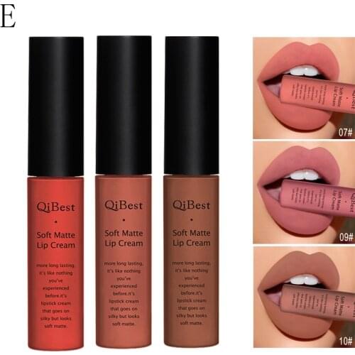 3PCS/Set Matte Lipstick Set Long Lasting Moisturing Lip Gloss Liquid Lipstick Velvet Red Sexy Lip Gloss Women Lip Make-up TSLM1