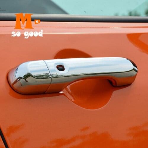 2015 2016 2017 2018 for Jeep Renegade Car ABS Chrome Side Door Handle Catch Cover Trim Molding Overlay Auto Styling Accessories
