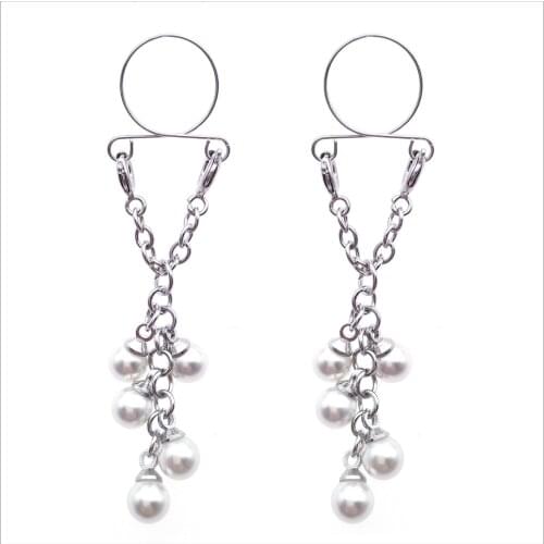 Non pierced Clip On Nipple Ring Fake Nipple Jewelry Fake Nipple Ring