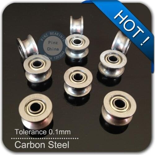 10pcs U624ZZ groove roller wheel ball bearings 4*13*7 mm embroidery machine pulley bearing 624U