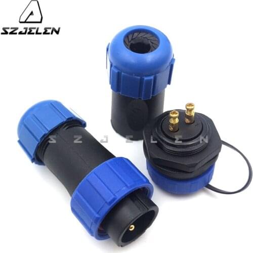 SP2110/SY2112, waterproof plug and socket cable connector 2 pin,IP68, 2 pin waterproof electrical conneNo need to weld