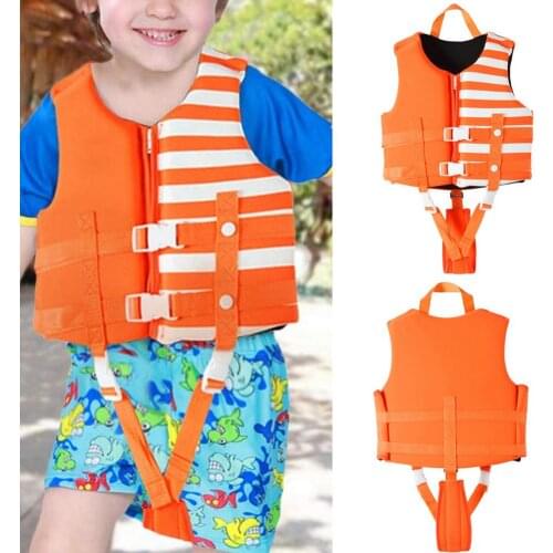 Life Jacket Kids Swim Vest Kid Vest Floation Swimsuit Swimwear With Adjustable Safety Strap Swimming Pool Accessories S/M/L