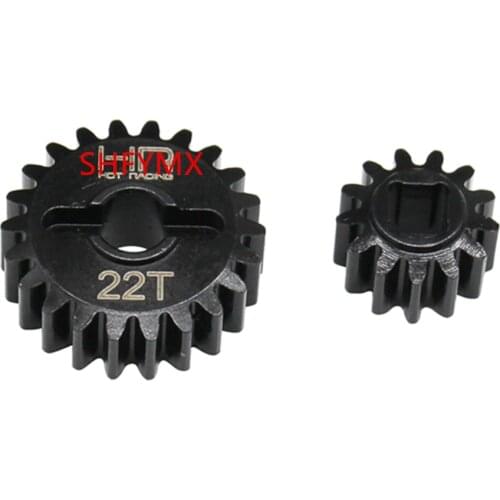 CNC Machined Steel 13T-22T Overdrive Portal Gear Set For 1/10 Rc Crawler Axial Capra UTB Option Parts