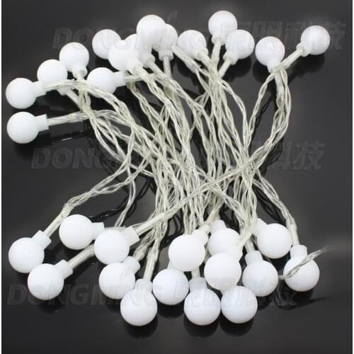 3M 30LED 20pcs/lot RGB Small fairy Cherry lamp battery Power led ball string light Birthday garland Party Christmas Decoration