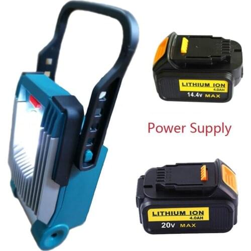 LED work light camping light for Dewalt lithium battery Powered