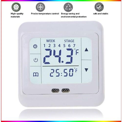 Thermoregulator Touch Screen Heating Thermostat for Warm Floor Electric Heating System Temperature Controller With Kid Lock