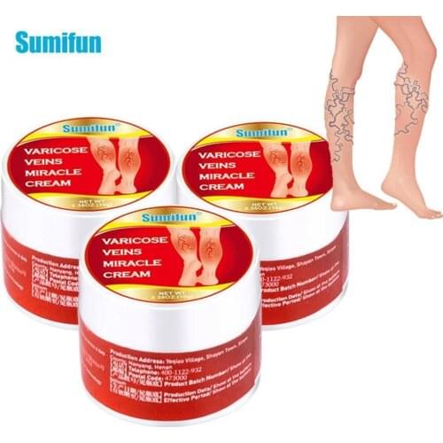 1Pcs New Sumifun Varicose Veins Cream Treat Phlebitis Vasculitis Thigh Spider Removal Anti Swelling Pain Relief Medical Plaster