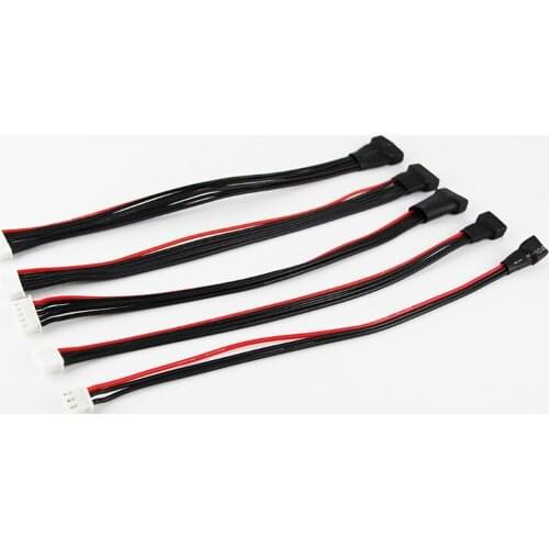 10pcs/lot 20cm 22AWG Li-Po Battery Balance Charging Extension Wire Cable cord 2S 3S 4S 5S 6S For RC Lipo battery