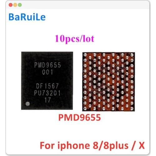 BaRuiLe 10pcs PMD9655 For iphone X / 8 / 8 plus U_PMIC_E RF Small Power Managment RF PMIC IC Chip for iphone 8P