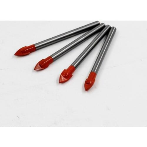 100PC 6mm Metal ceramic drill marble glass drill drilling make hole tool drill Bits