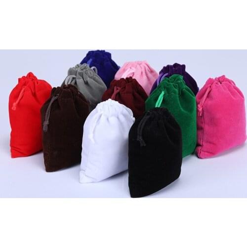 10Pcs Wedding Favor Bag Custom Link Jewelry Bag Velvet Drawstring Gift Bag Cotton Pouch Jewelry Packaging Organizer Christmas