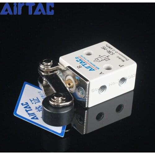 3 Way 2 Position Mechanical Valve Long Roller Lever Pneumatic Control Valve S3R-M5 AirTAC