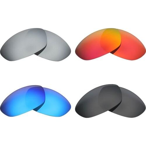 4 Pairs Mryok POLARIZED Replacement Lenses for Oakley Twenty XX 2012 Sunglasses Stealth Black & Ice Blue & fire Red & Silver