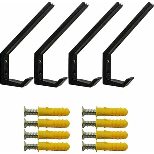 4x Motorcycle Helmet Hook Jacket Hanger Keys Bag Holder Wall Mount Cloth Display