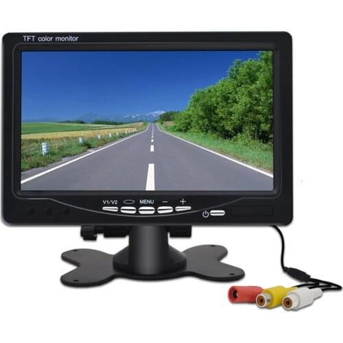 7 Inch HD screen Car Monitoring 1024*600 Security Monitor Parking assistance Rearview camera optional Car LCD Monitoring Devices