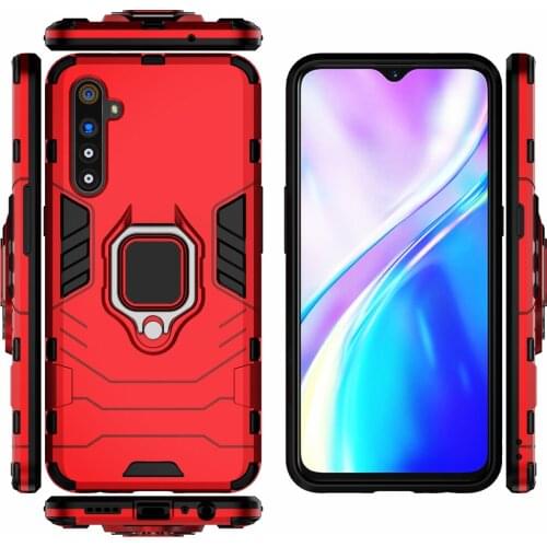 Finger Ring Case For OPPO Realme X2 XT Magnetic Armor Shockproof Cover for OPPO Realme X2 Cover RMX1991 RealmeX2 x 2 XT RMX1921