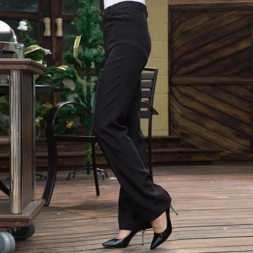 Long Pants Female Pants Straight-legged Trousers 260g Female leisure Korean Style Pants Black Overalls Leggings Pants