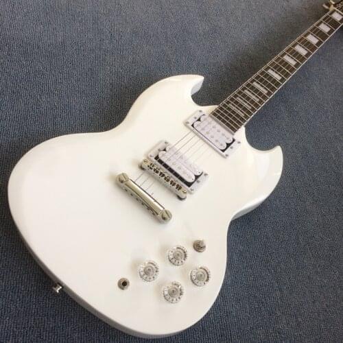 Rosewood fingerboard electric guitar, Chrome hardware, Solid mahogany body electric guitar, Free shipping