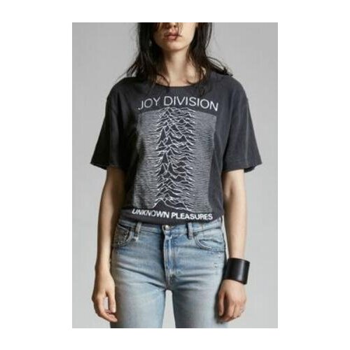 Kuakuayu HJN Vintage Fashion 80s Post Punk Band Joy Division Unknown Pleasure Unisex T Shirt Casual Black Tee