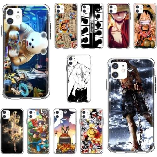 For Xiaomi poco X3 nfc F2 Pro M3 Mi 5X 6X Max Mix 1 2 2S 3 Mi5 Mi6 Mi3 Mi4 Anime-One-Piece-Portgas-Monkey-Luffy Soft TPU Case