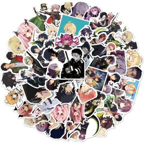 10/30/50PCS Seraph of the end Anime Stickers Graffiti for Laptop Guitar Motorcycle Skateboard Luggage Waterproof PVC Decals